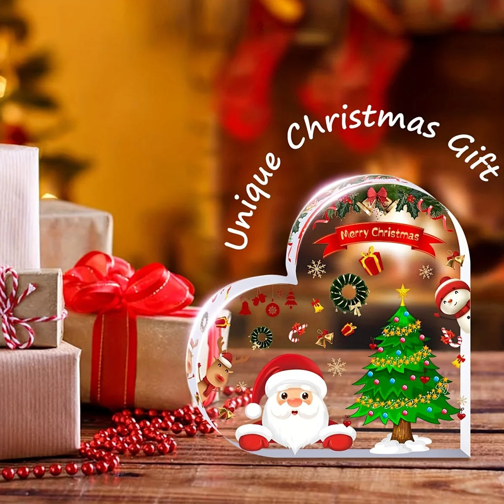 Decorative Christmas Heart – Cute Table Ornament for Home and Office