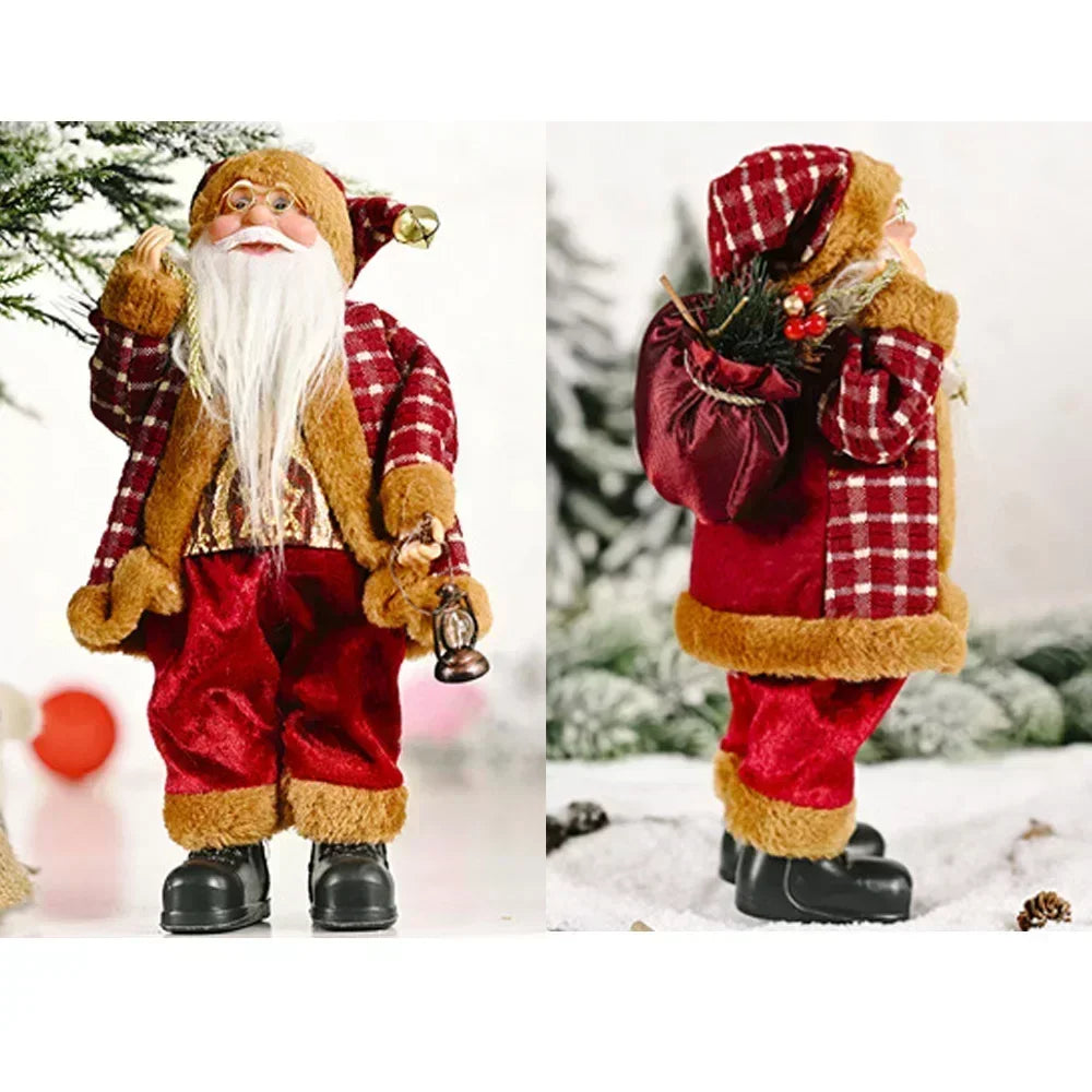 Santa Claus Plush Doll – Christmas Home Decoration