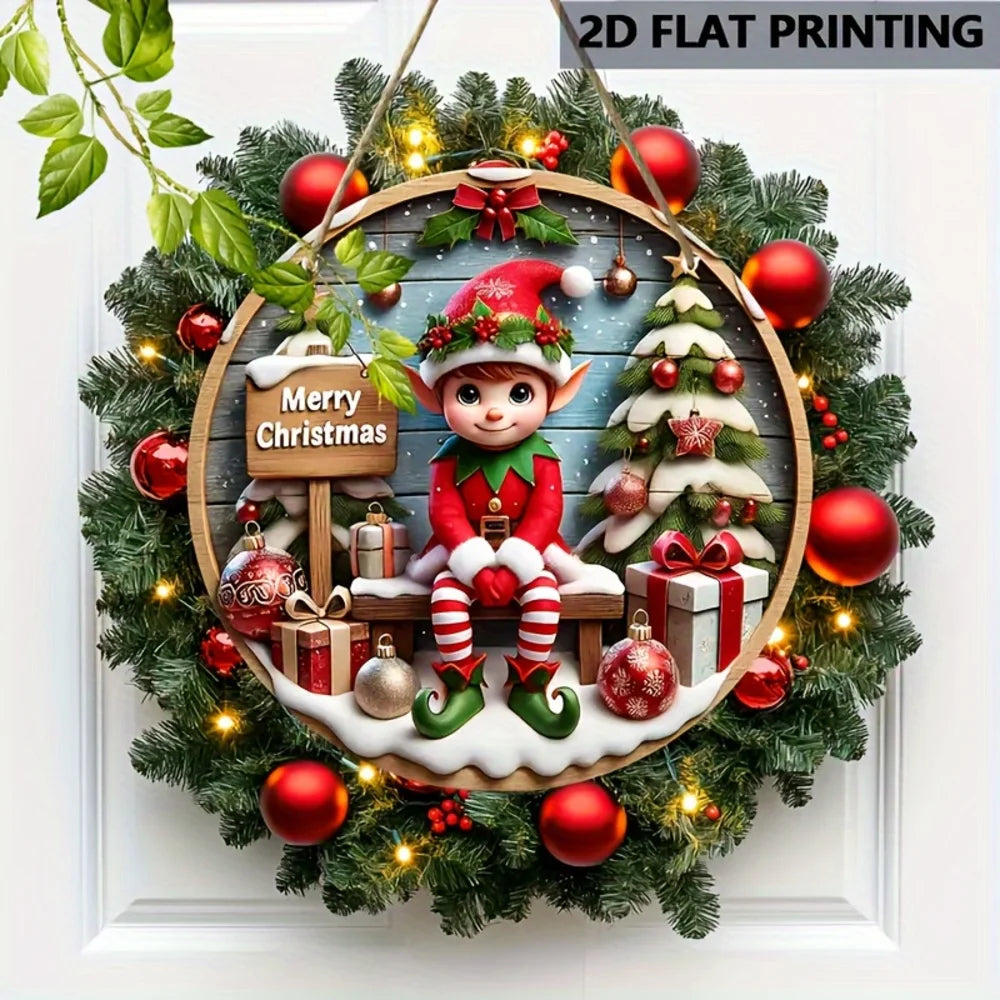 Christmas Elf Door Wreath