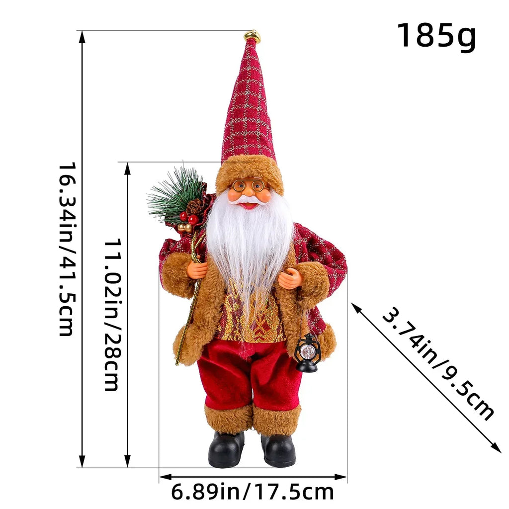 Santa Claus Plush Doll – Christmas Home Decoration