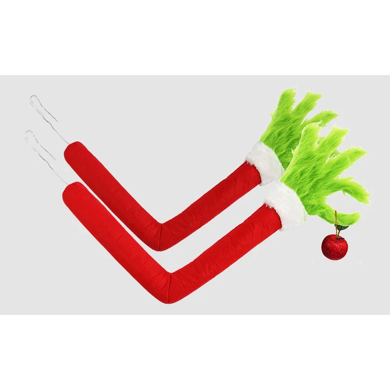 Green Grinch-Style Monster Arm Ornament – Christmas Tree Decoration Pendant
