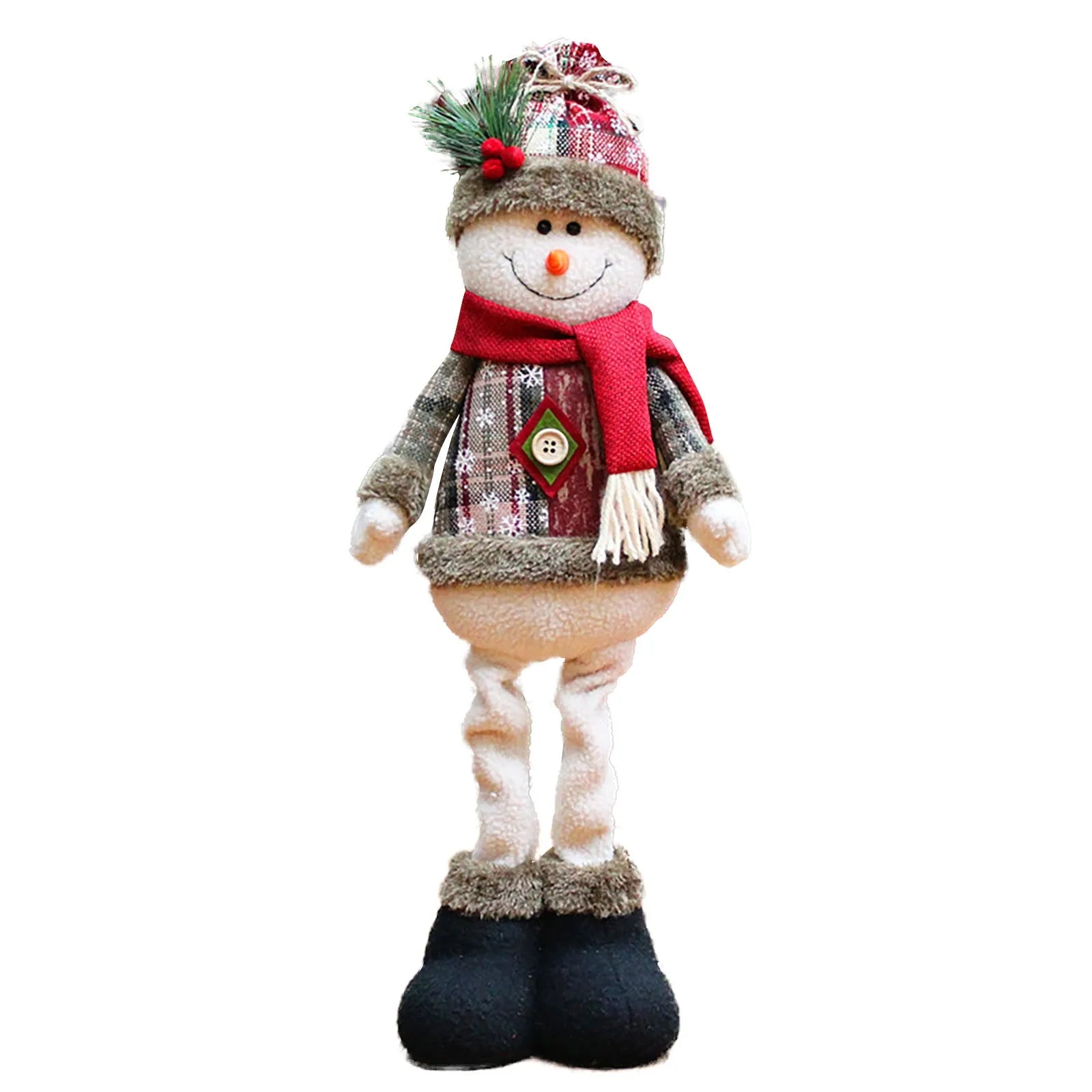 Christmas Standing Dolls Set – Santa Claus, Snowman & Reindeer