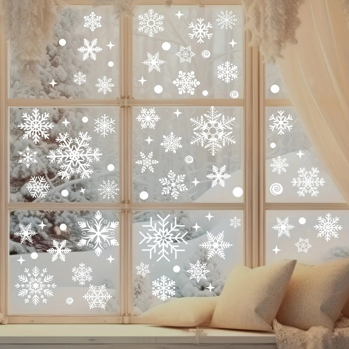 Christmas Snowflake Window Stickers