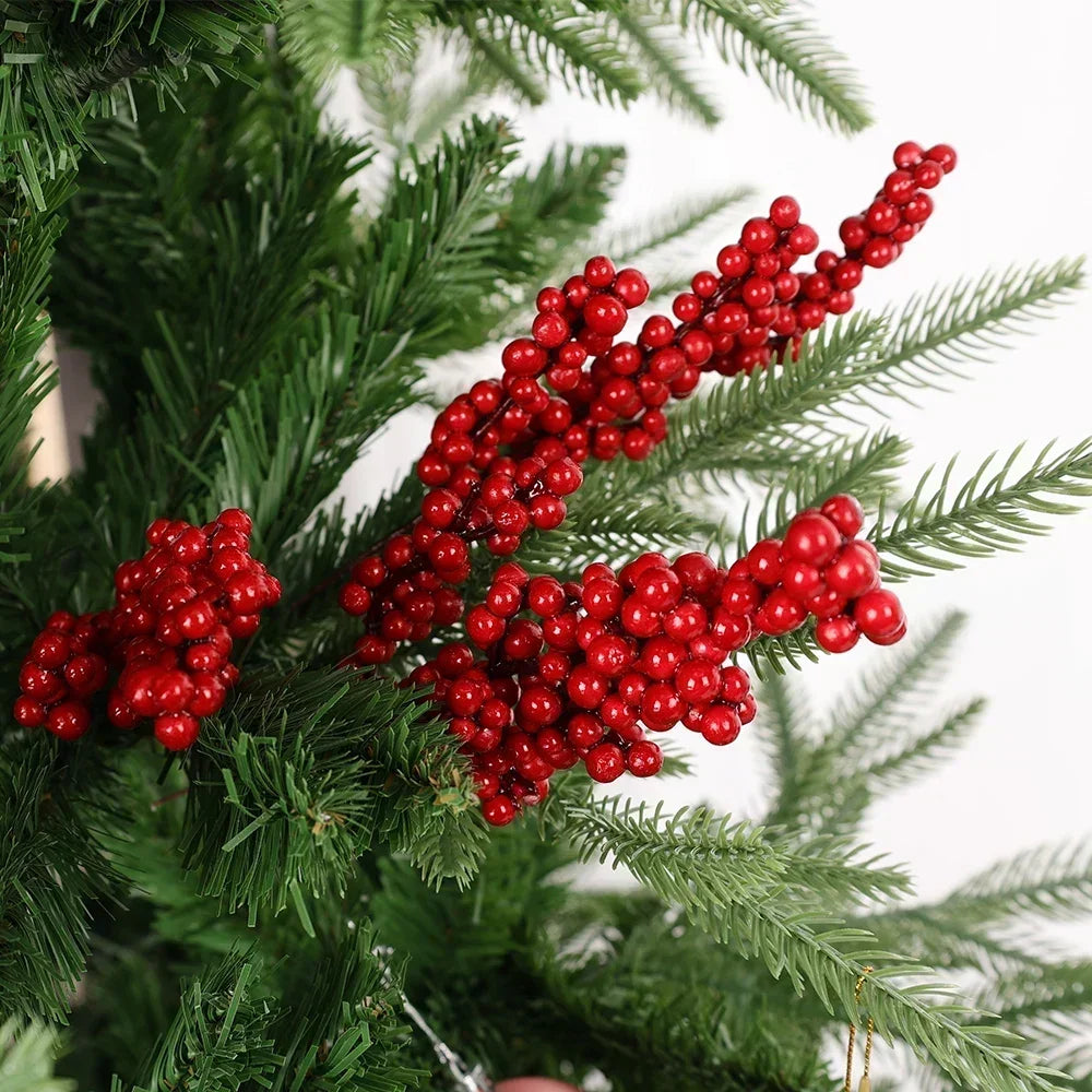 Red Holly Berry Stems – Christmas Artificial Berries