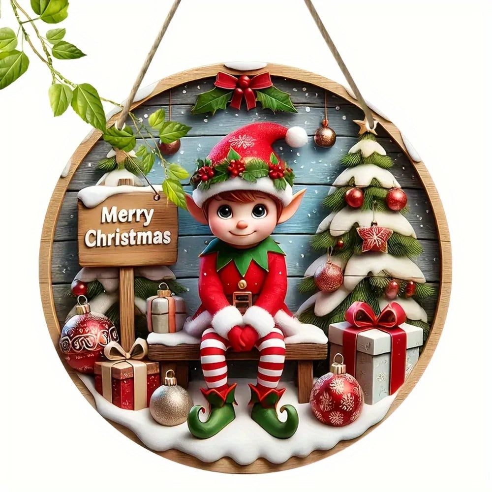 Christmas Elf Door Wreath