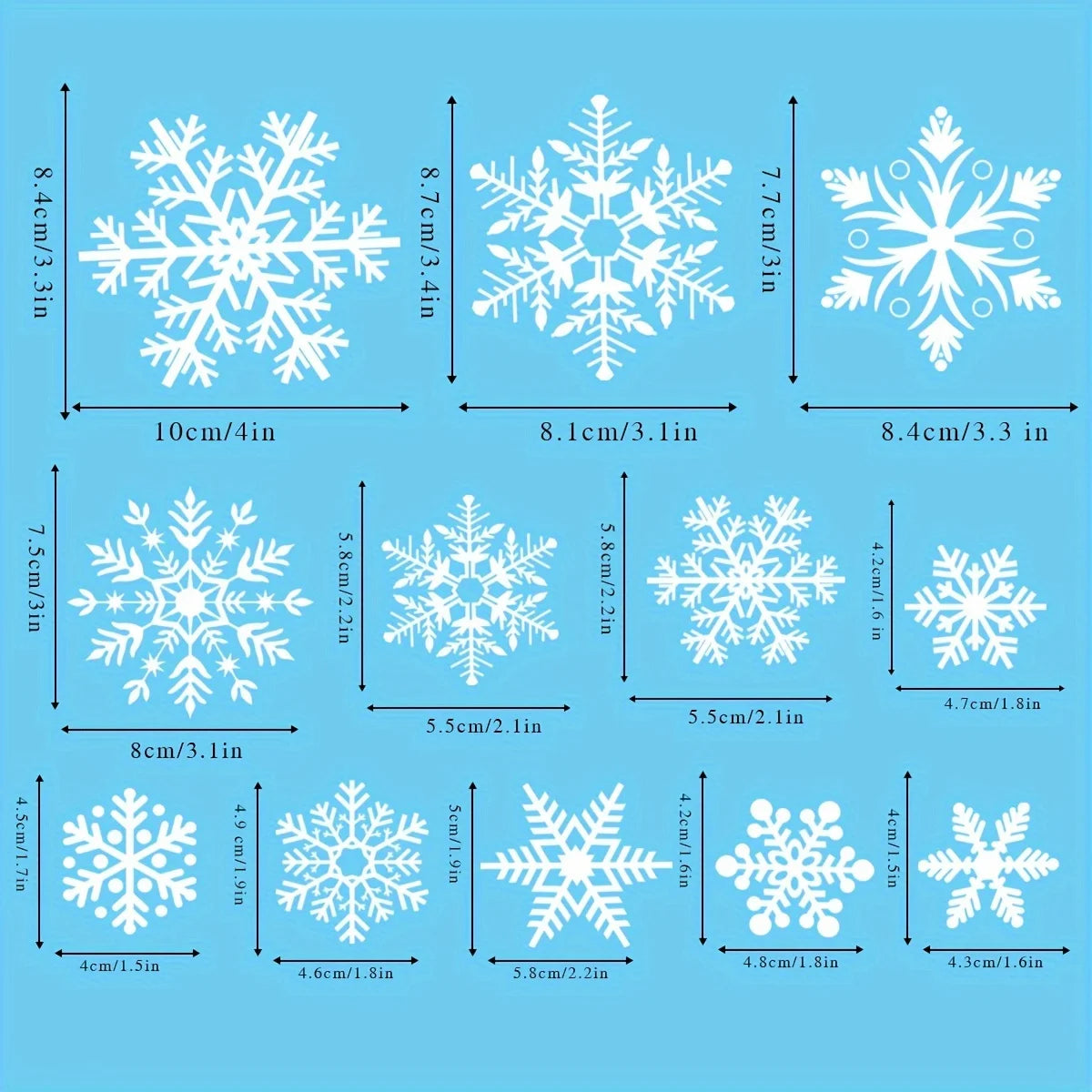 Christmas Snowflake Window Stickers