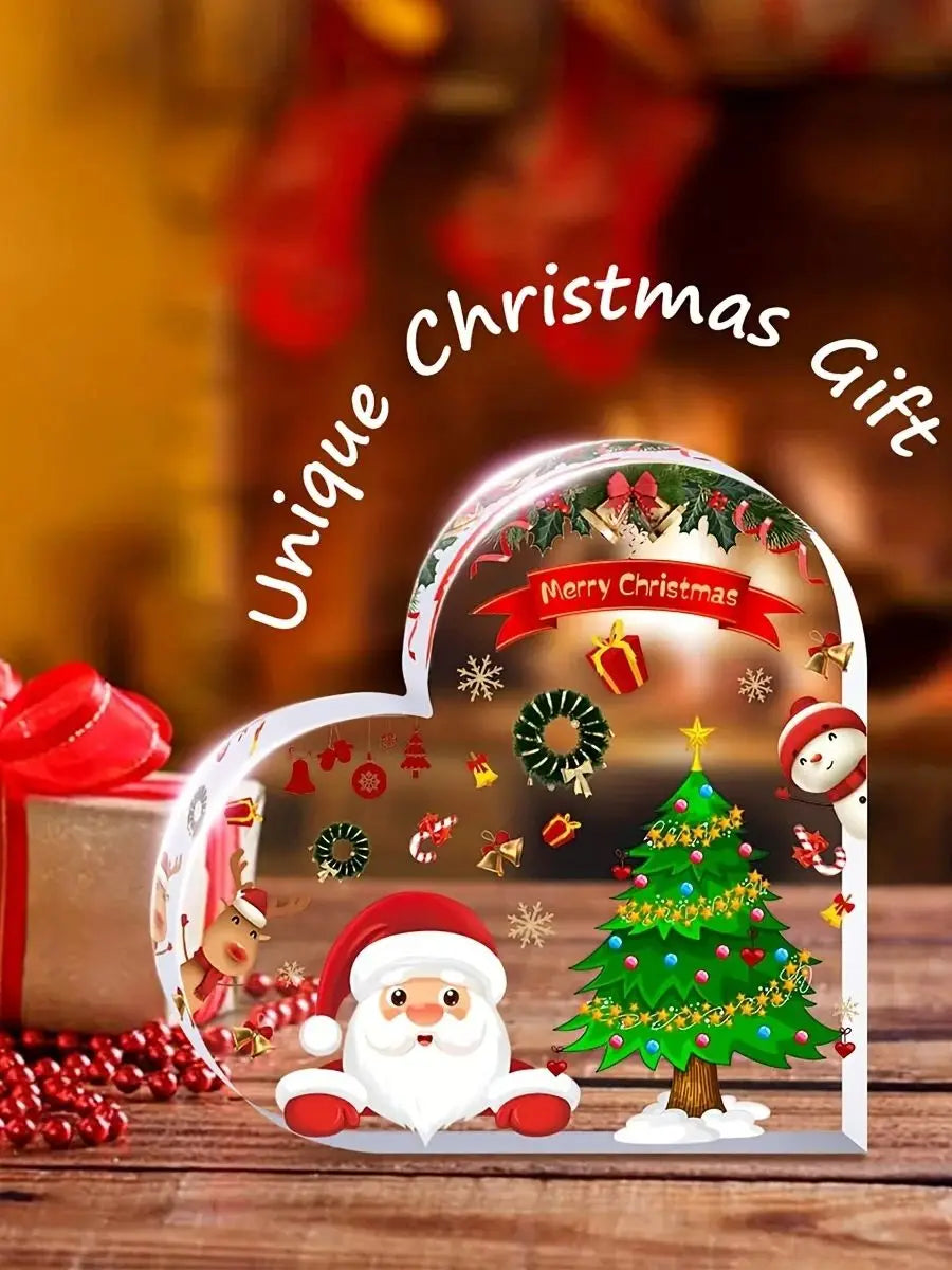 Decorative Christmas Heart – Cute Table Ornament for Home and Office