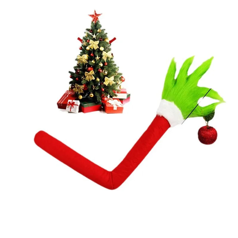 Green Grinch-Style Monster Arm Ornament – Christmas Tree Decoration Pendant