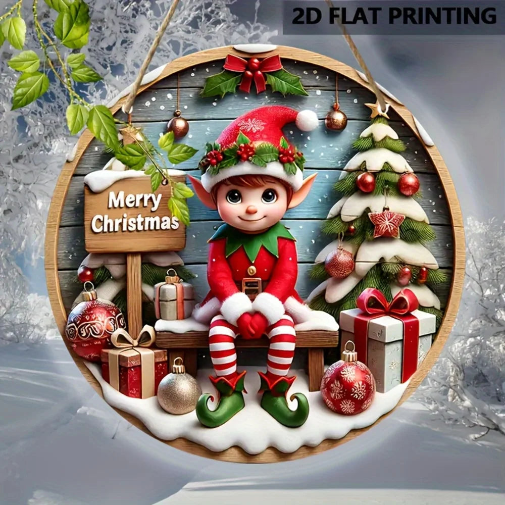 Christmas Elf Door Wreath
