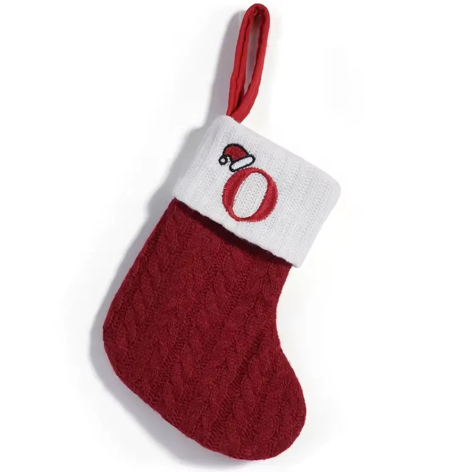 Knitted Alphabet Christmas Stockings – Letter Hanging Socks