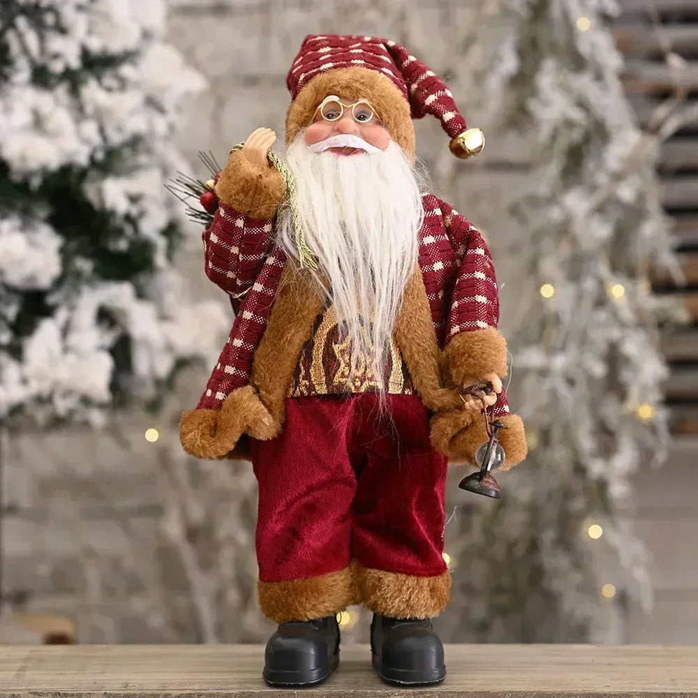 Santa Claus Plush Doll – Christmas Home Decoration